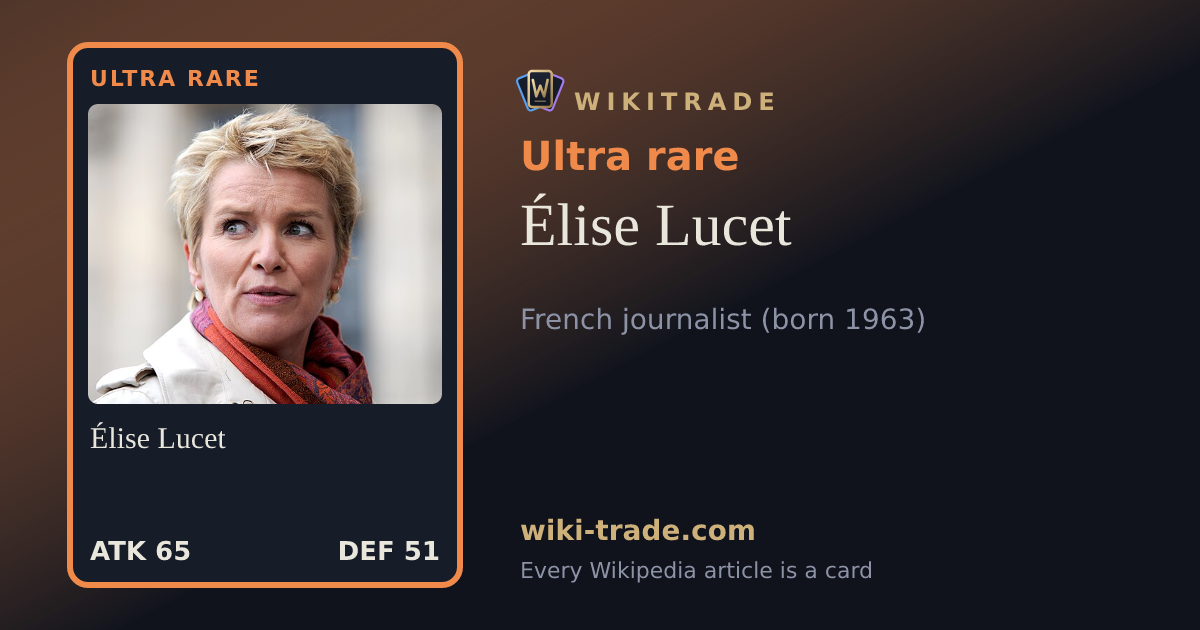 Élise Lucet — Ultra rare card