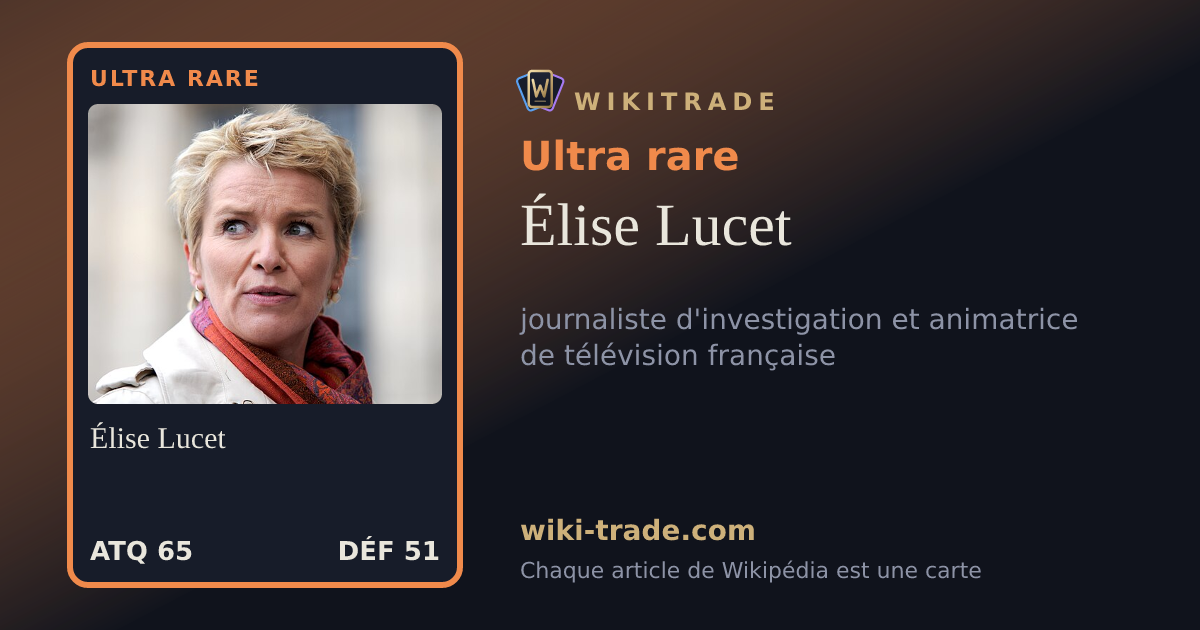 Élise Lucet — carte Ultra rare
