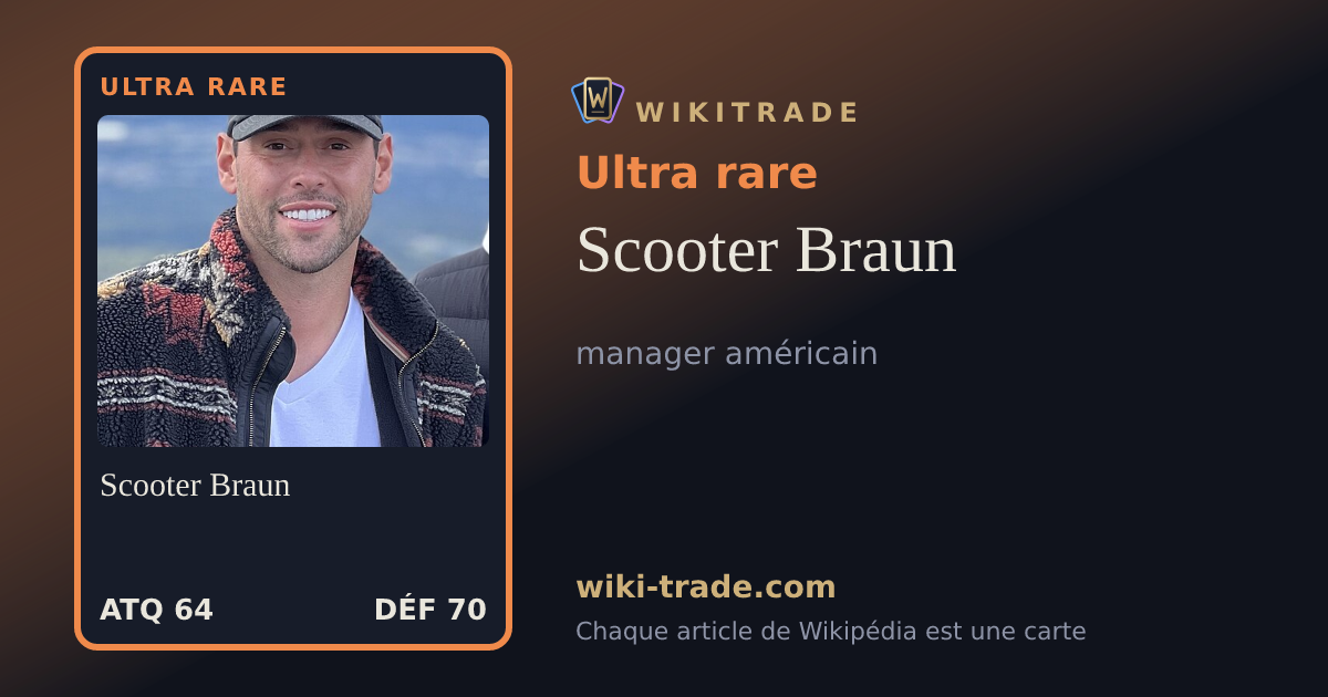 Scooter Braun — carte Ultra rare