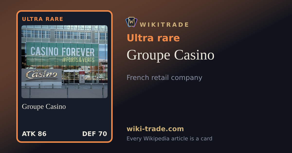 Groupe Casino — Ultra rare card