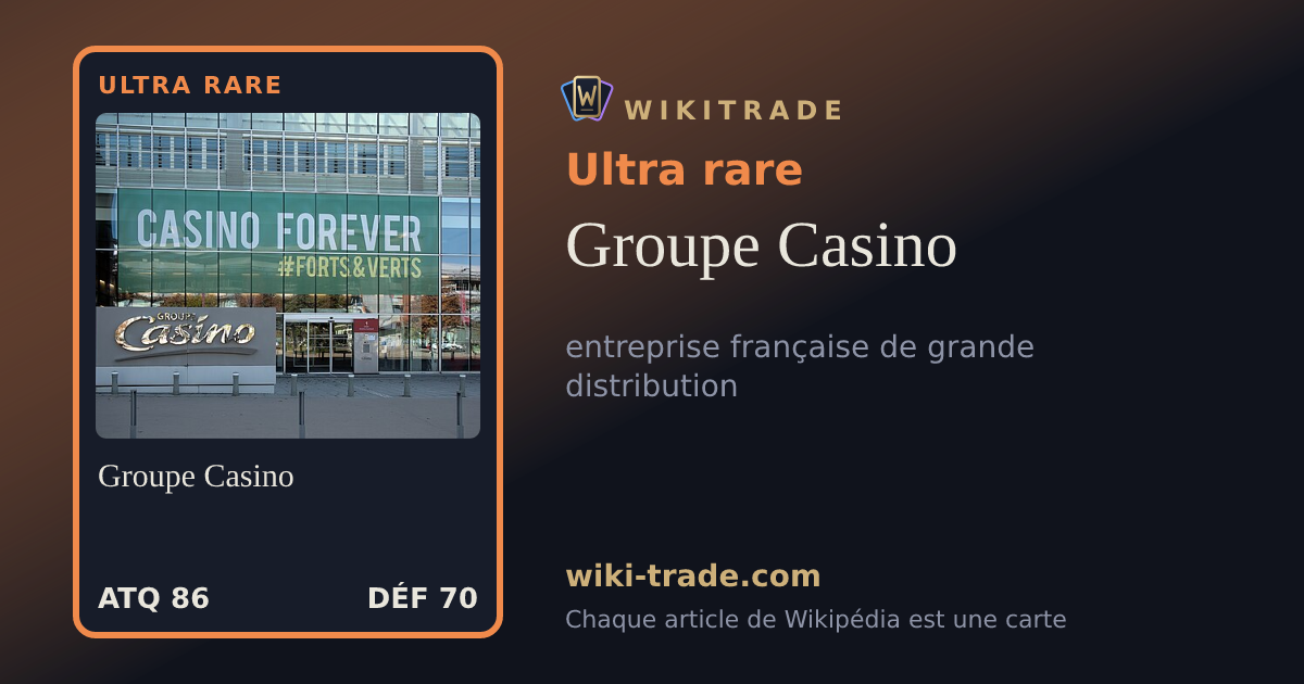 Groupe Casino — carte Ultra rare