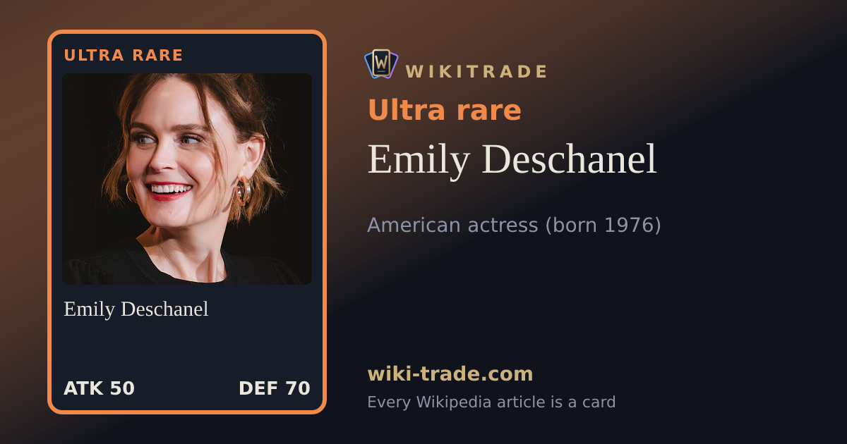 Emily Deschanel — Ultra rare card