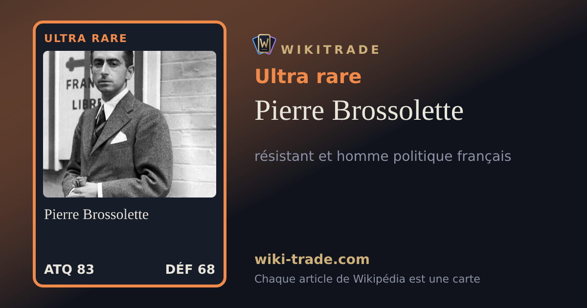 Pierre Brossolette — carte Ultra rare