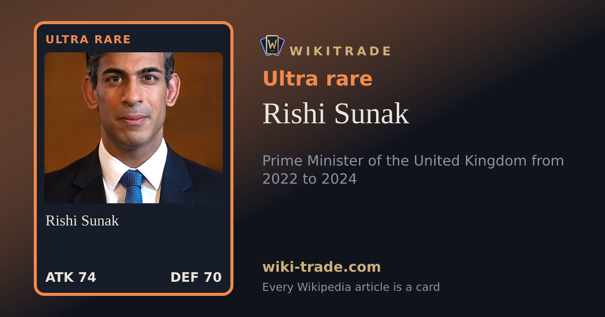 Rishi Sunak — Ultra rare card