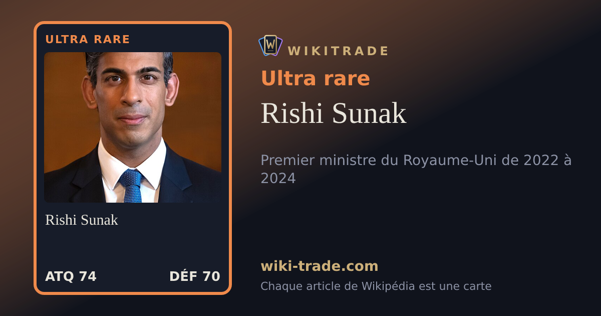 Rishi Sunak — carte Ultra rare