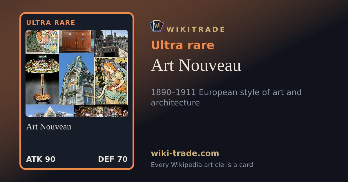 Art Nouveau — Ultra rare card