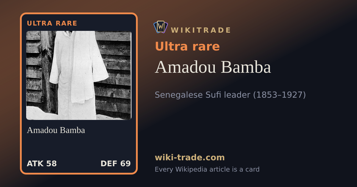 Amadou Bamba — Ultra rare card