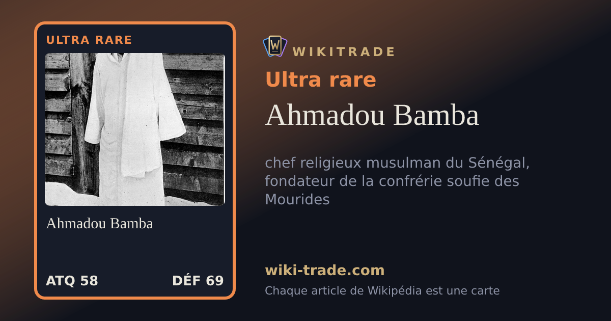 Ahmadou Bamba — carte Ultra rare