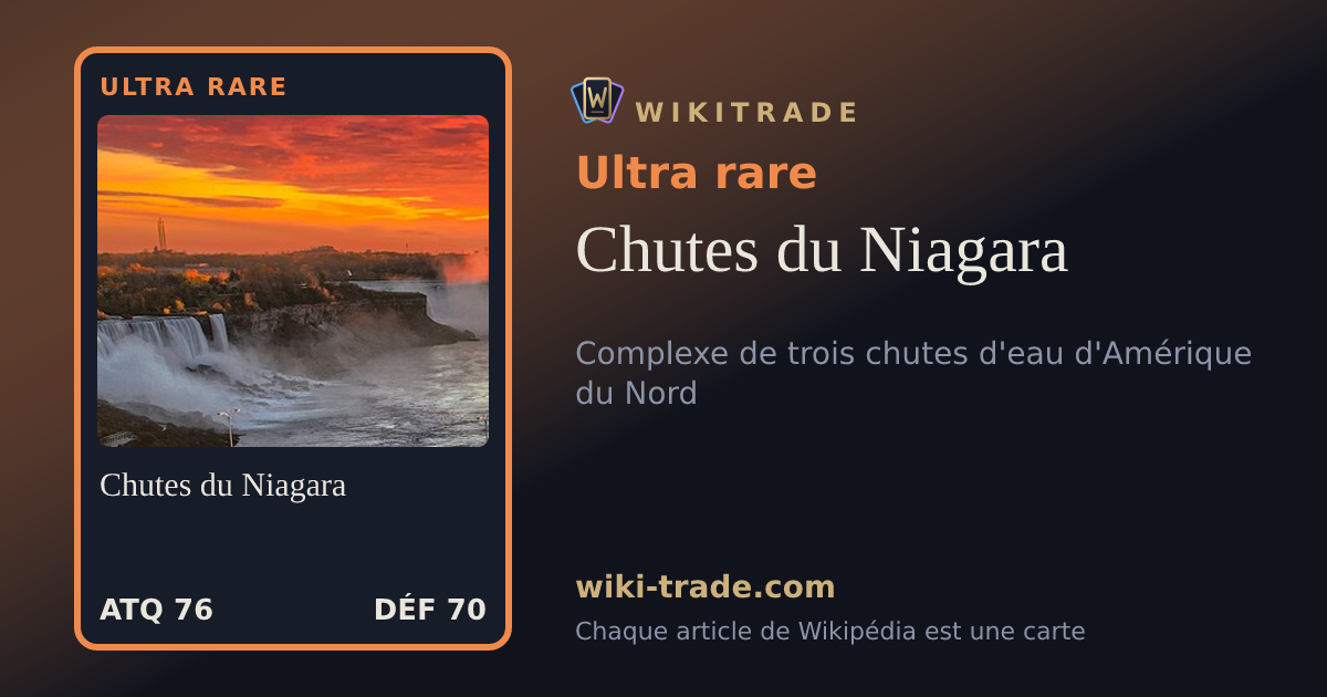 Chutes du Niagara — carte Ultra rare
