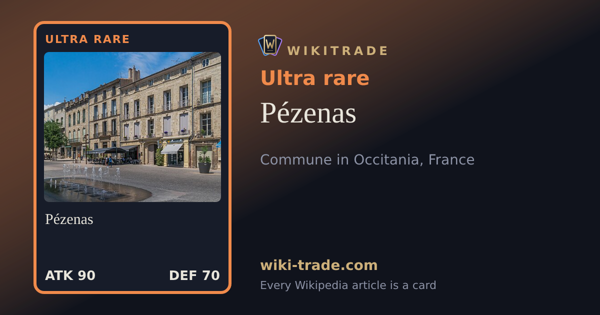 Pézenas — Ultra rare card