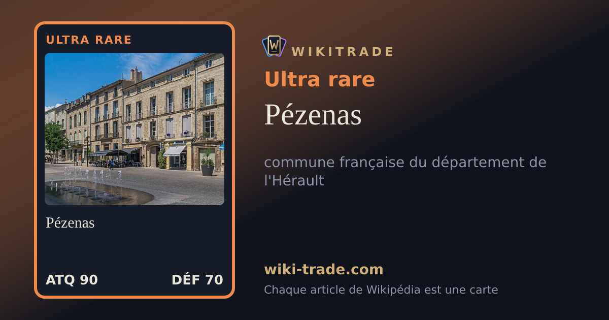 Pézenas — carte Ultra rare