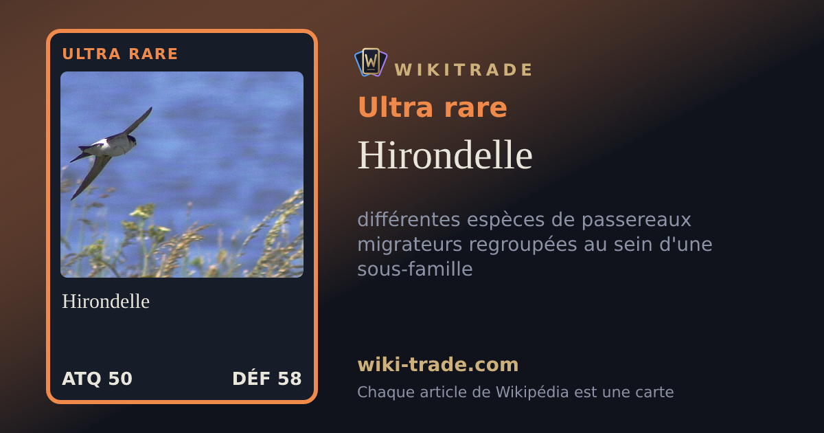 Hirondelle — carte Ultra rare