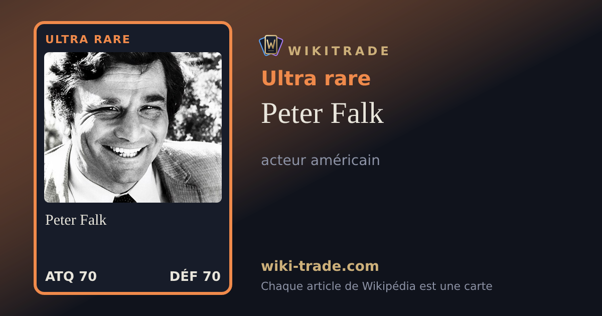 Peter Falk — carte Ultra rare
