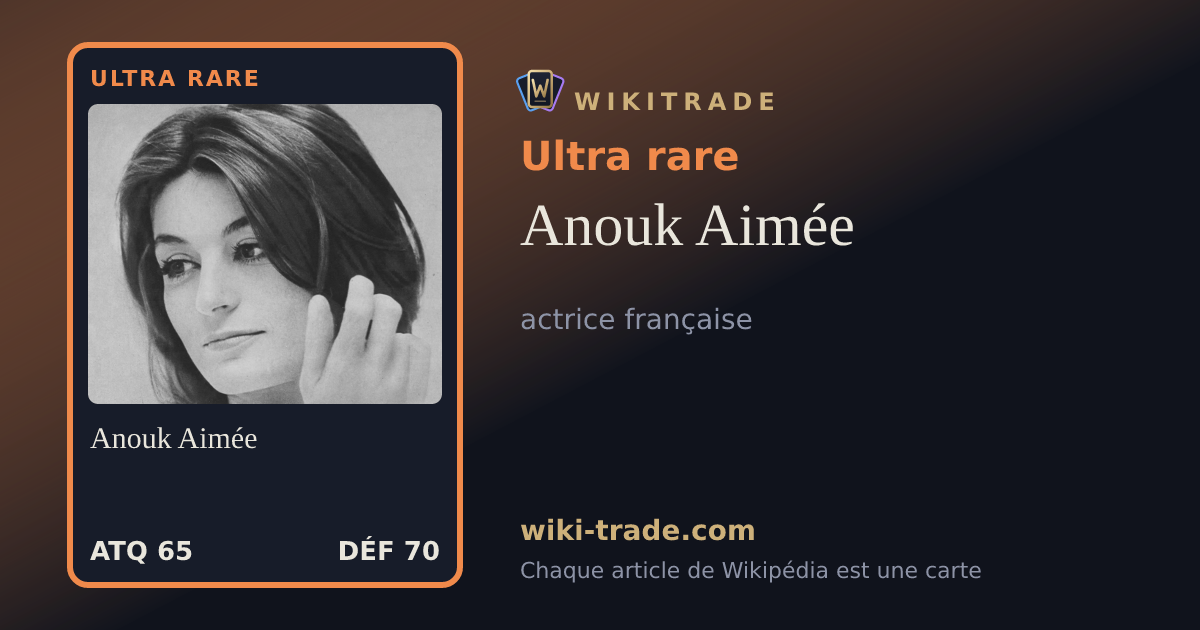Anouk Aimée — carte Ultra rare