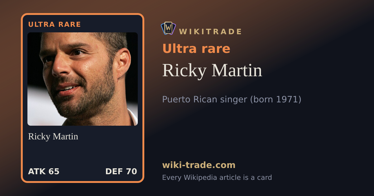 Ricky Martin — Ultra rare card