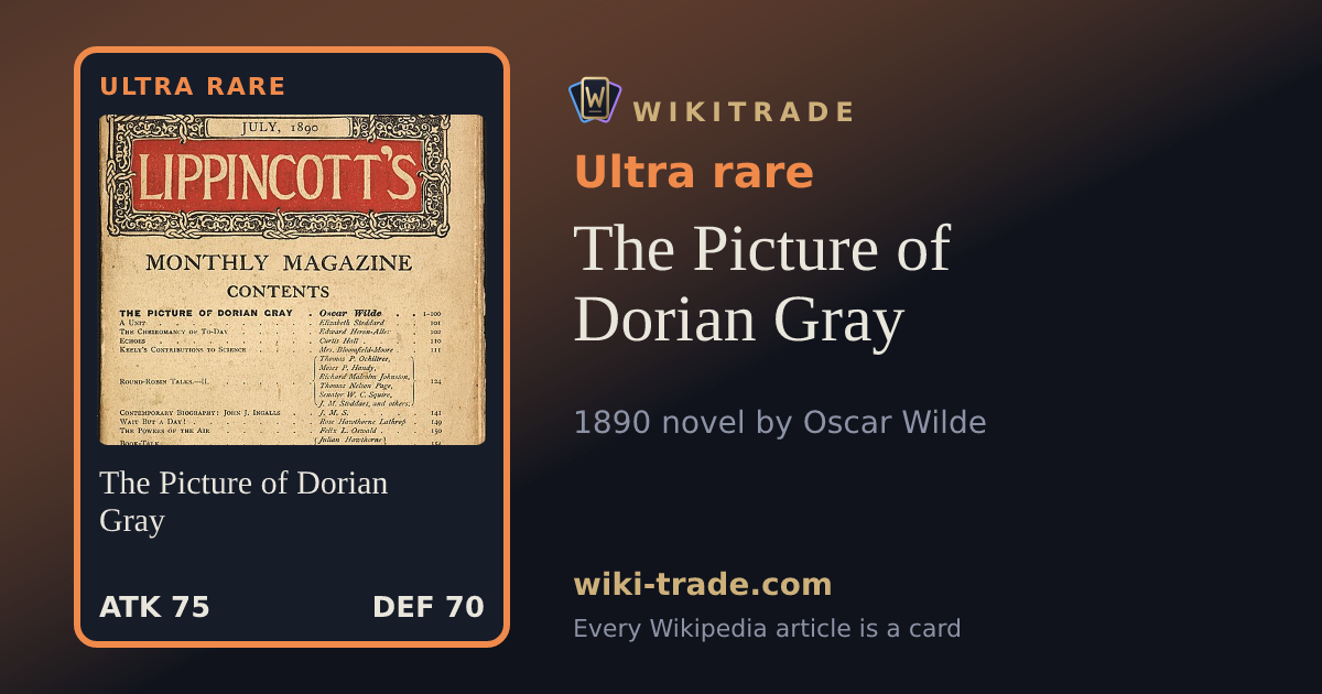 The Picture of Dorian Gray — Ultra rare card