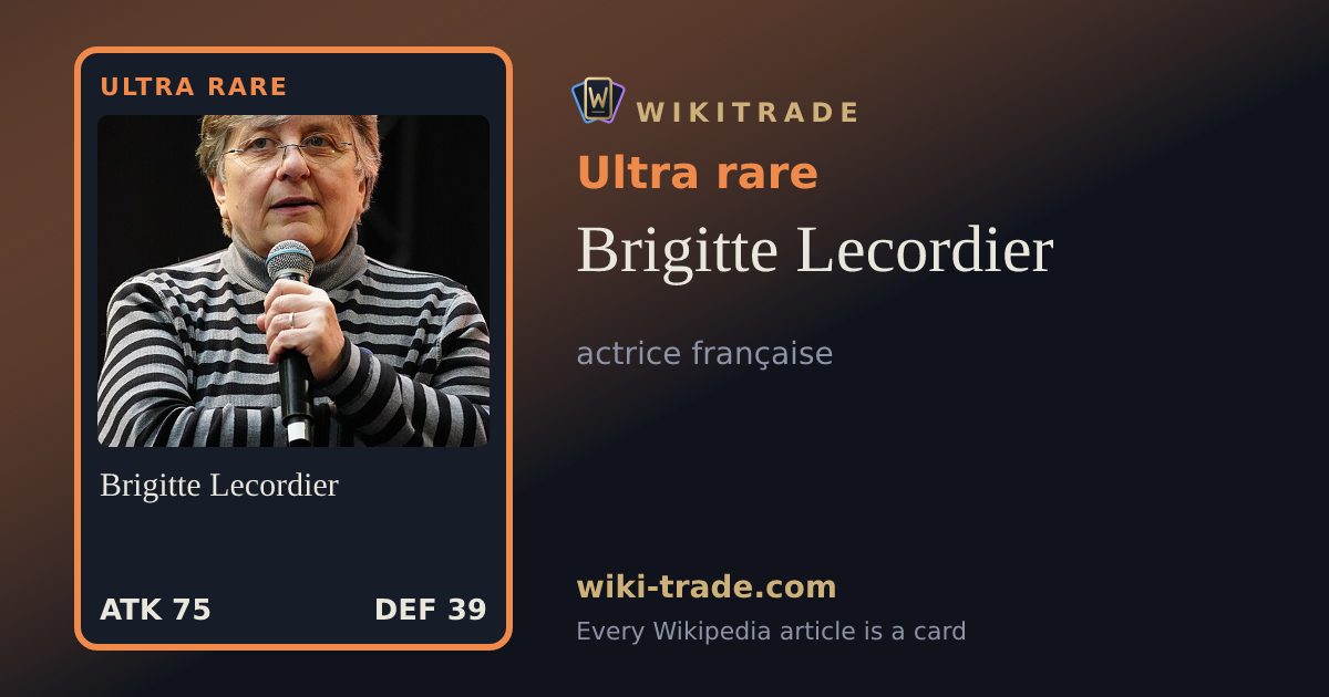 Brigitte Lecordier — Ultra rare card