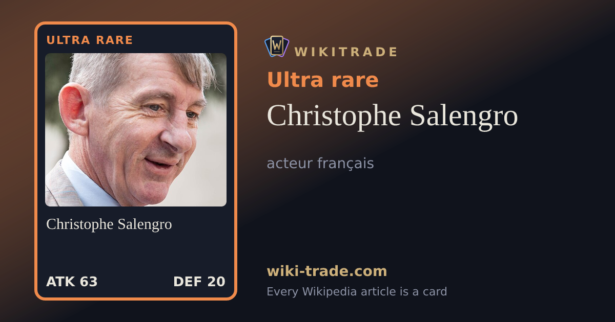 Christophe Salengro — Ultra rare card