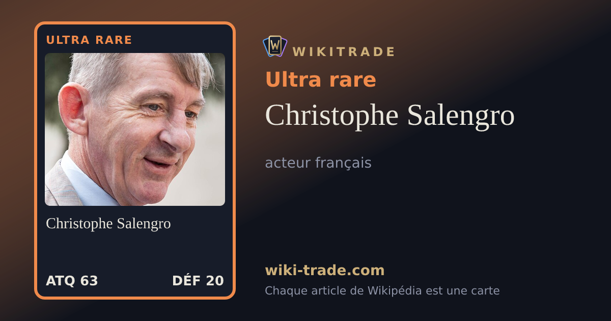 Christophe Salengro — carte Ultra rare