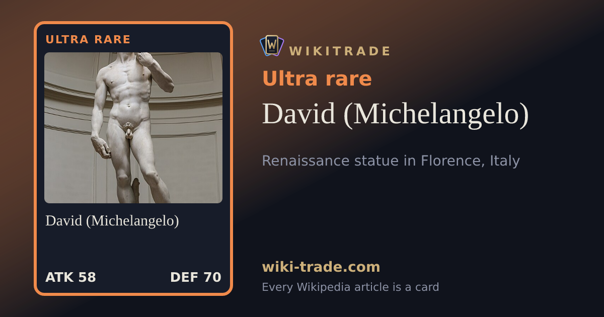 David (Michelangelo) — Ultra rare card