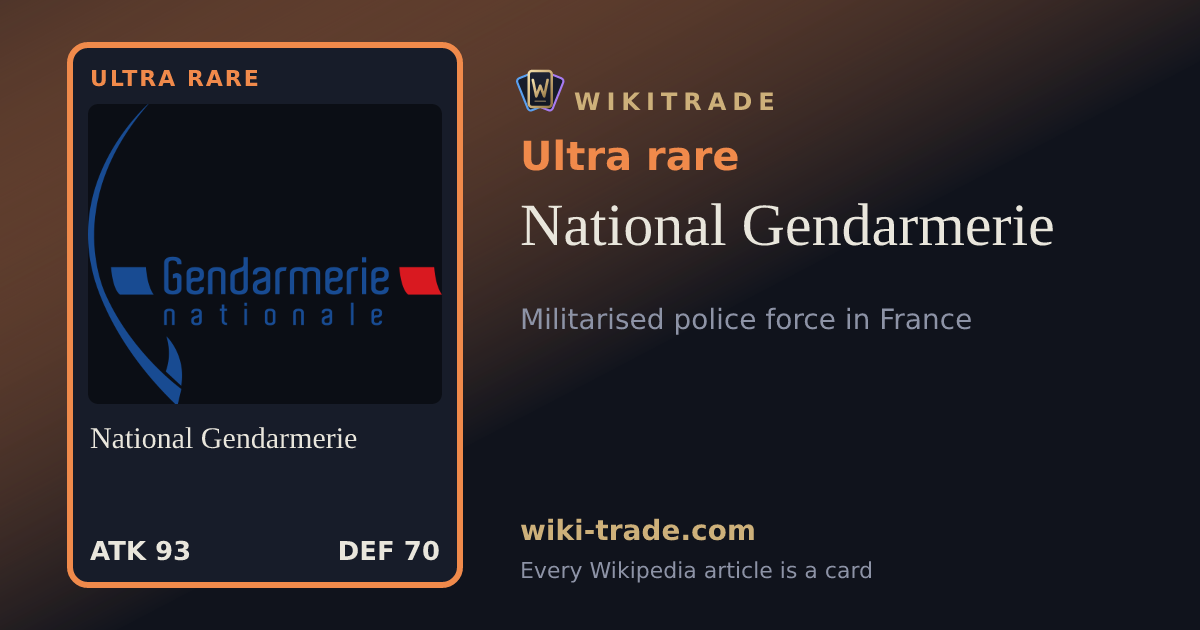 National Gendarmerie — Ultra rare card