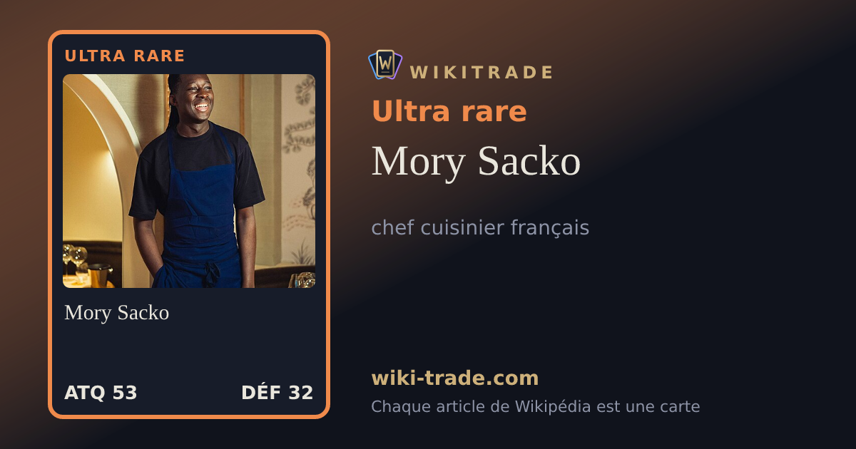 Mory Sacko — carte Ultra rare