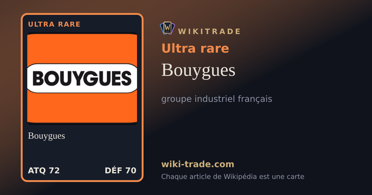 Bouygues — carte Ultra rare