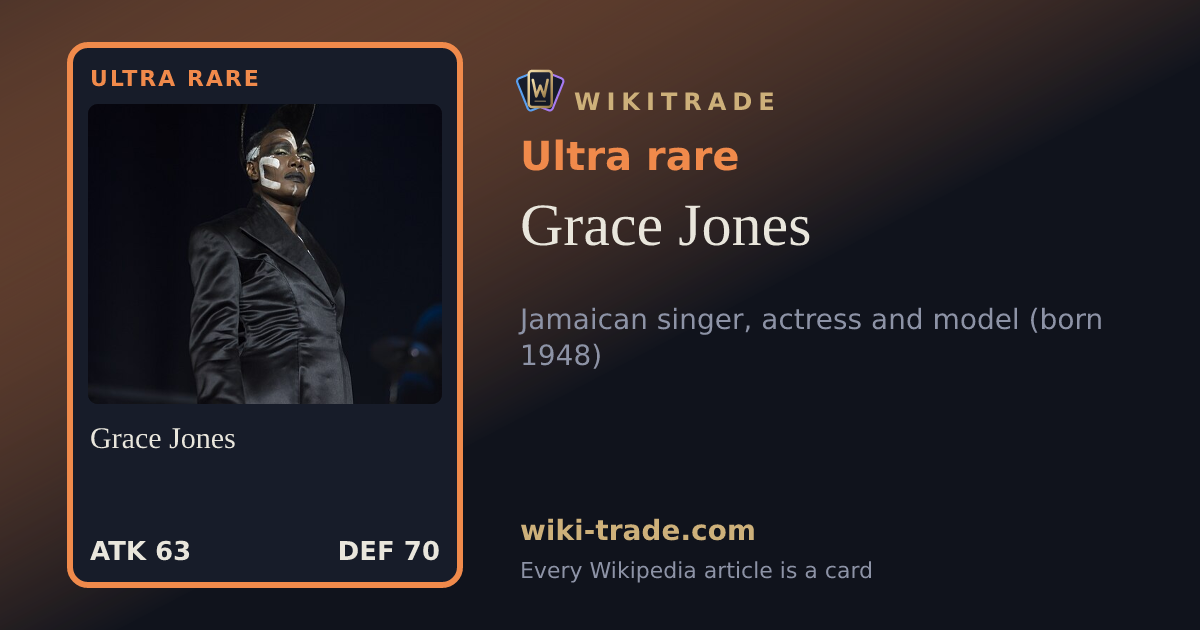Grace Jones — Ultra rare card