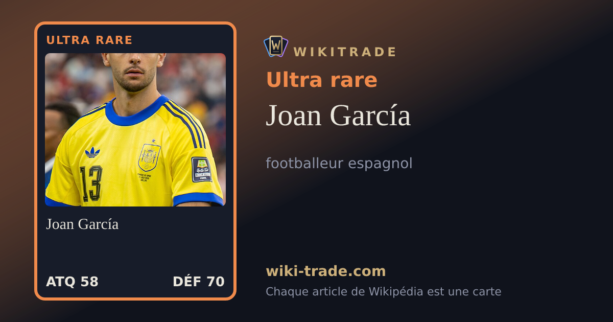 Joan García — carte Ultra rare