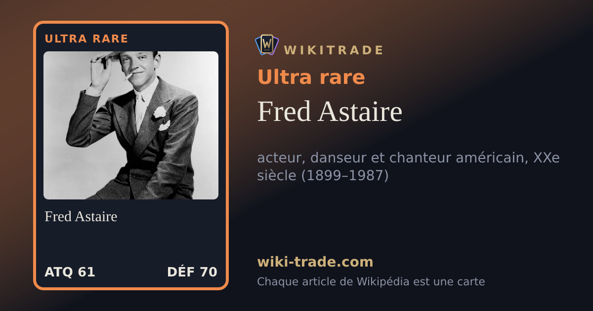 Fred Astaire — carte Ultra rare