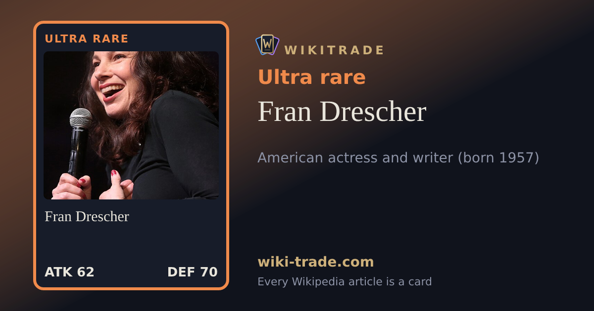 Fran Drescher — Ultra rare card