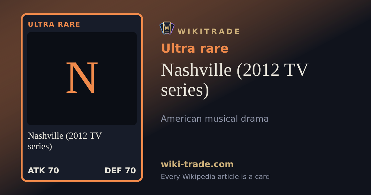 Nashville (2012 TV series) — Ultra rare card