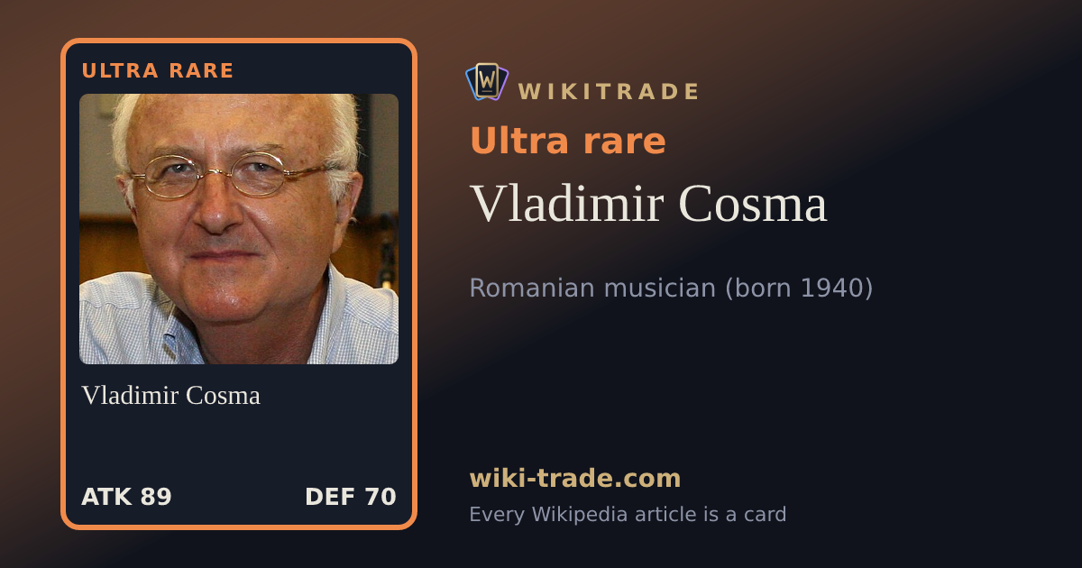 Vladimir Cosma — Ultra rare card