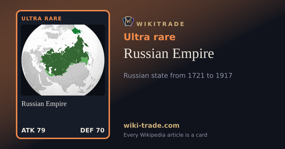 Russian Empire — Ultra rare card