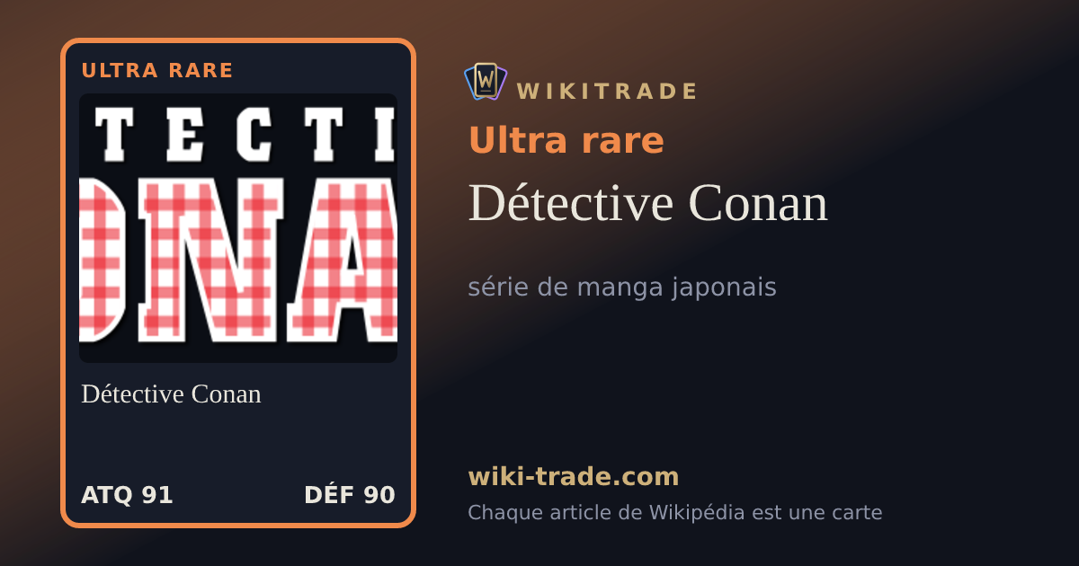 Détective Conan — carte Ultra rare