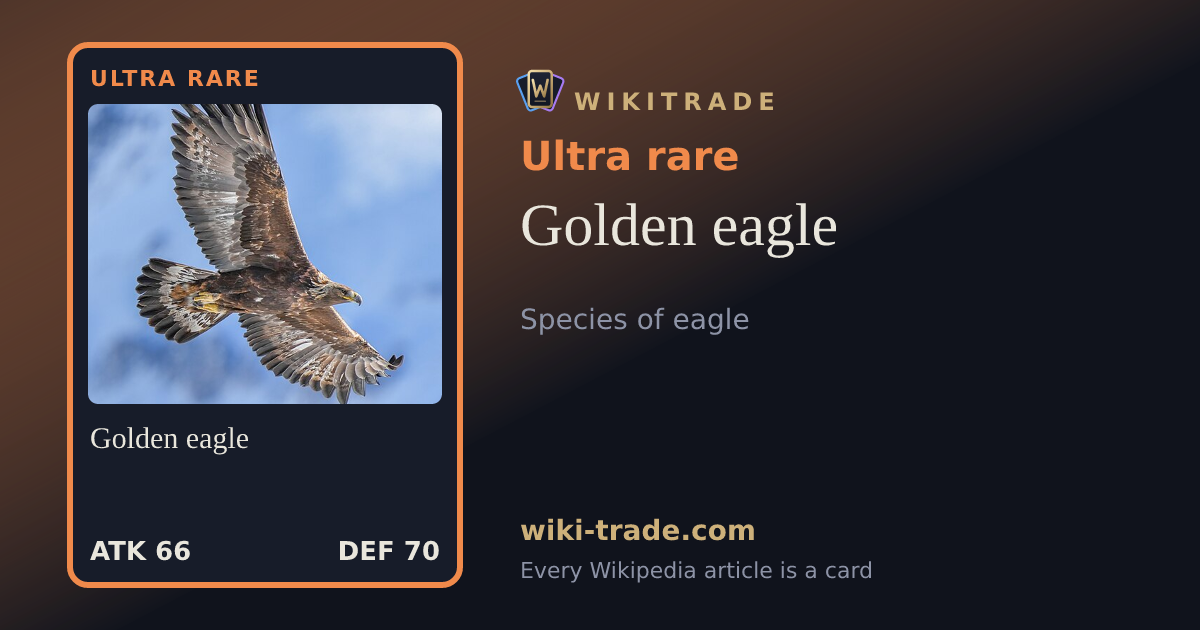 Golden eagle — Ultra rare card
