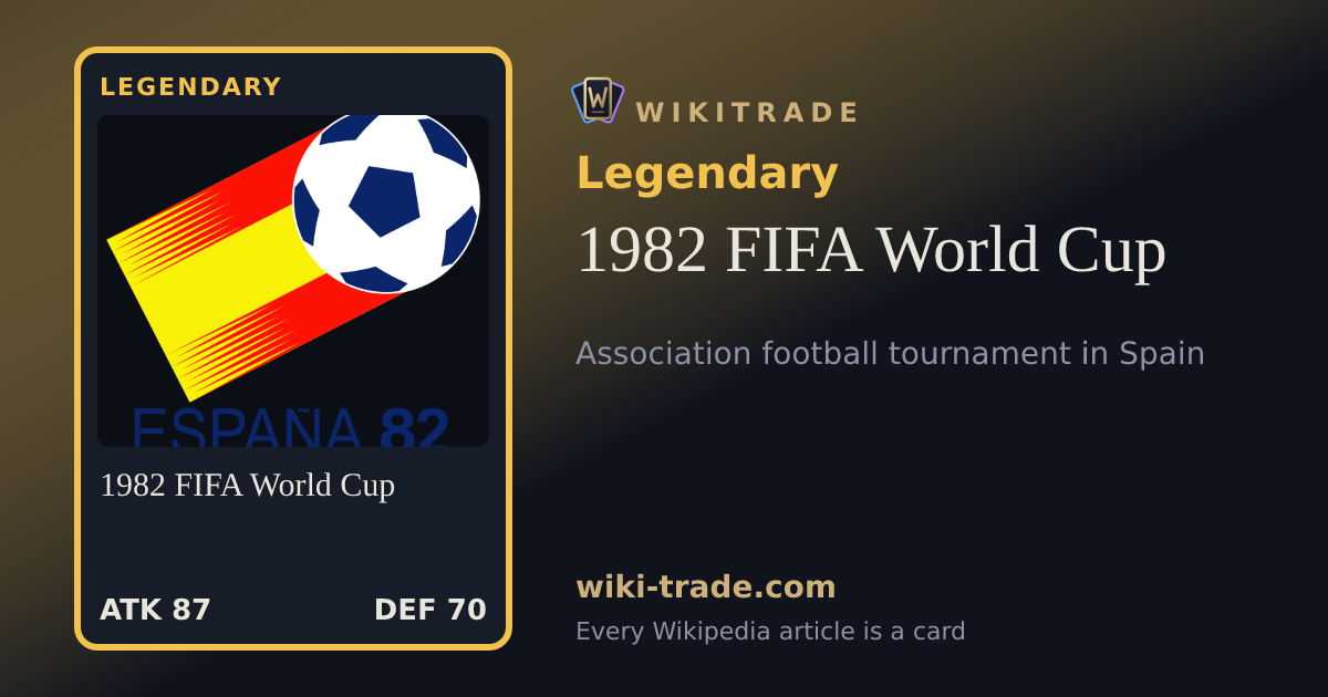1982 FIFA World Cup — Legendary card