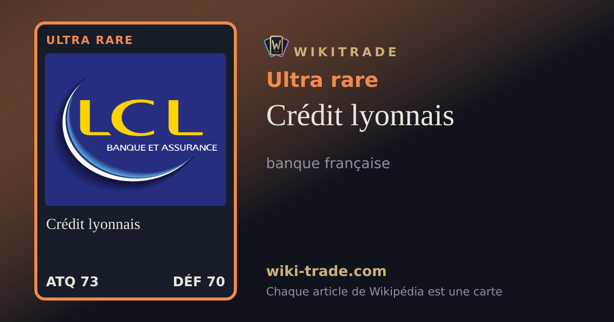 Crédit lyonnais — carte Ultra rare
