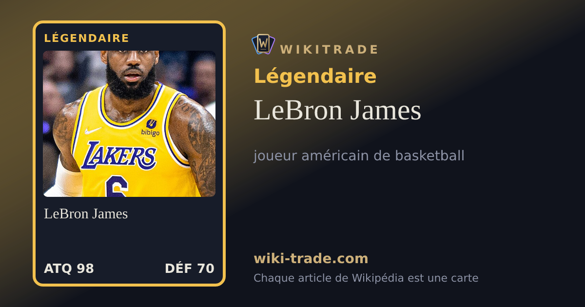 LeBron James — carte Légendaire