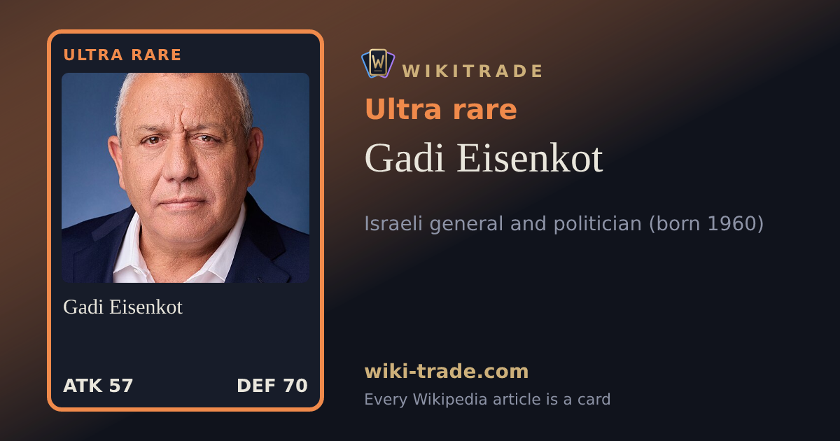 Gadi Eisenkot — Ultra rare card