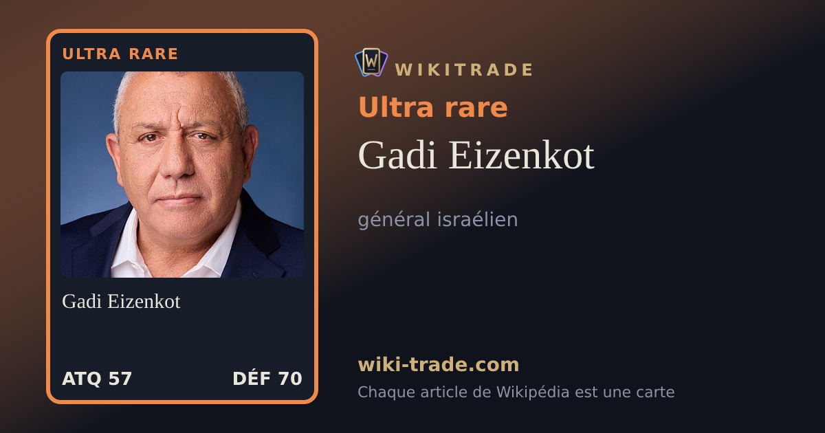 Gadi Eizenkot — carte Ultra rare