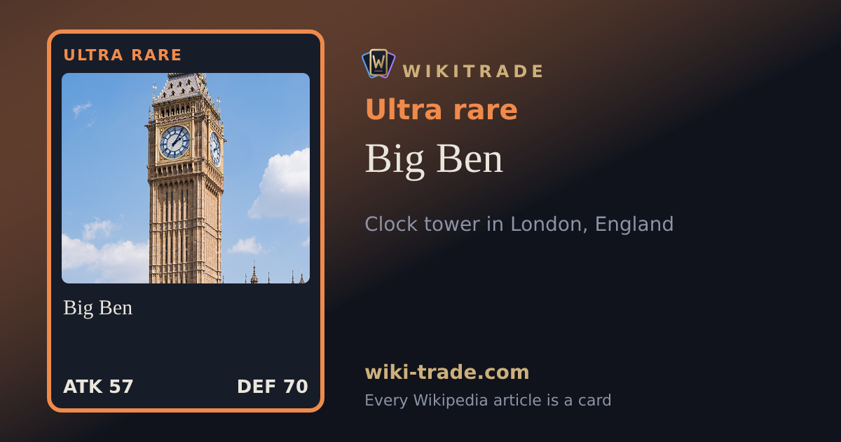Big Ben — Ultra rare card