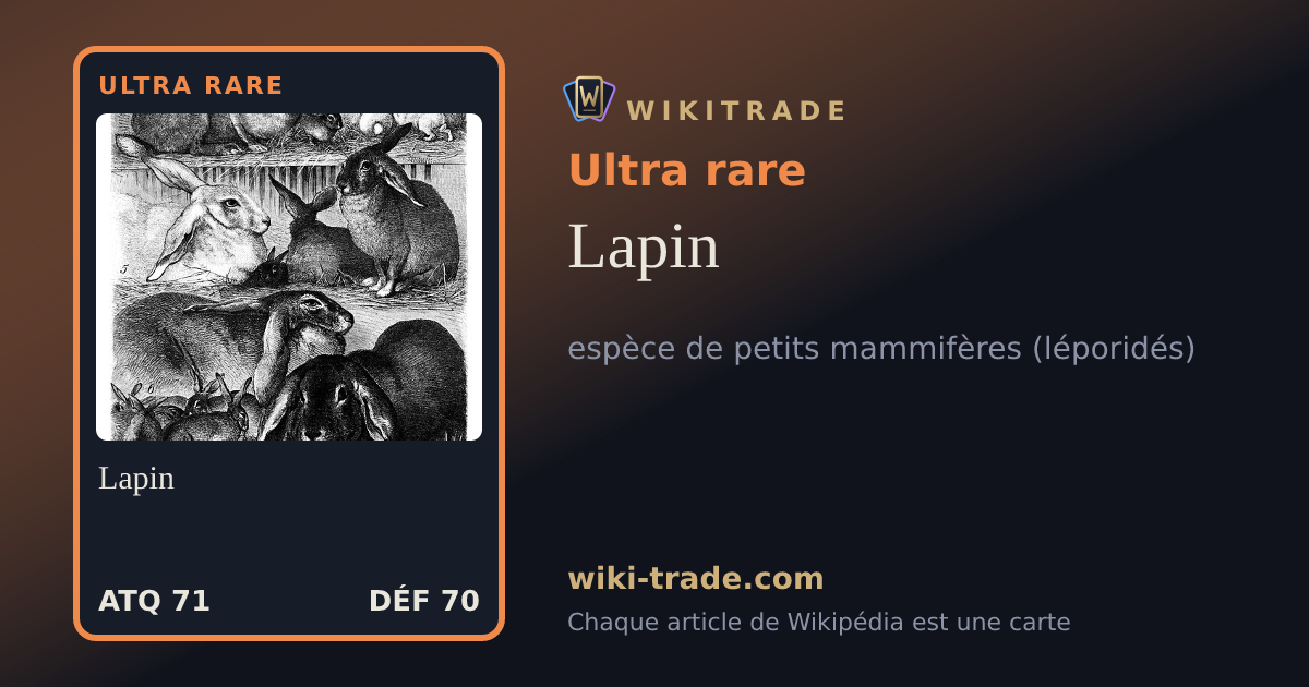 Lapin — carte Ultra rare