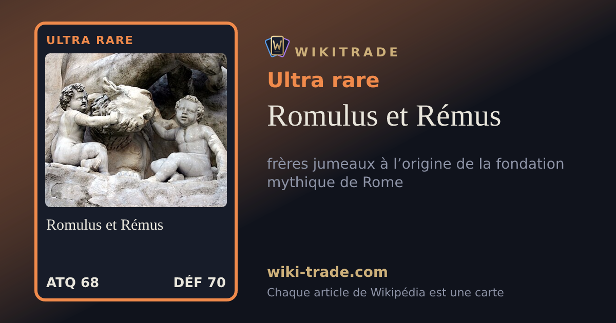 Romulus et Rémus — carte Ultra rare