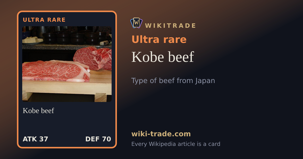Kobe beef — Ultra rare card