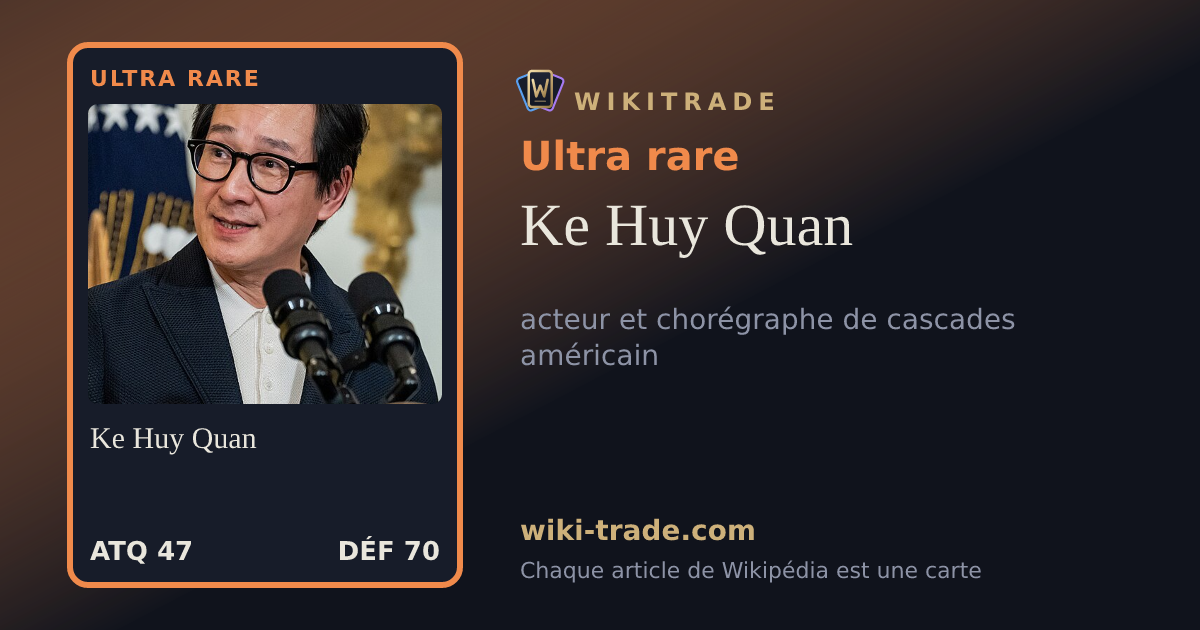 Ke Huy Quan — carte Ultra rare