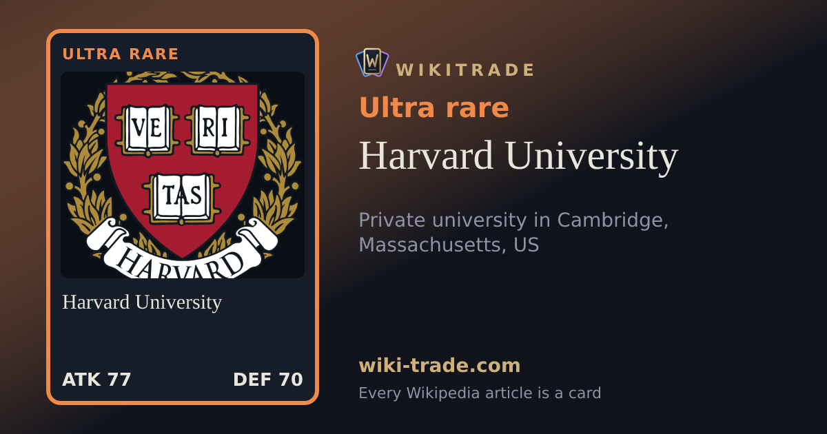 Harvard University — Ultra rare card