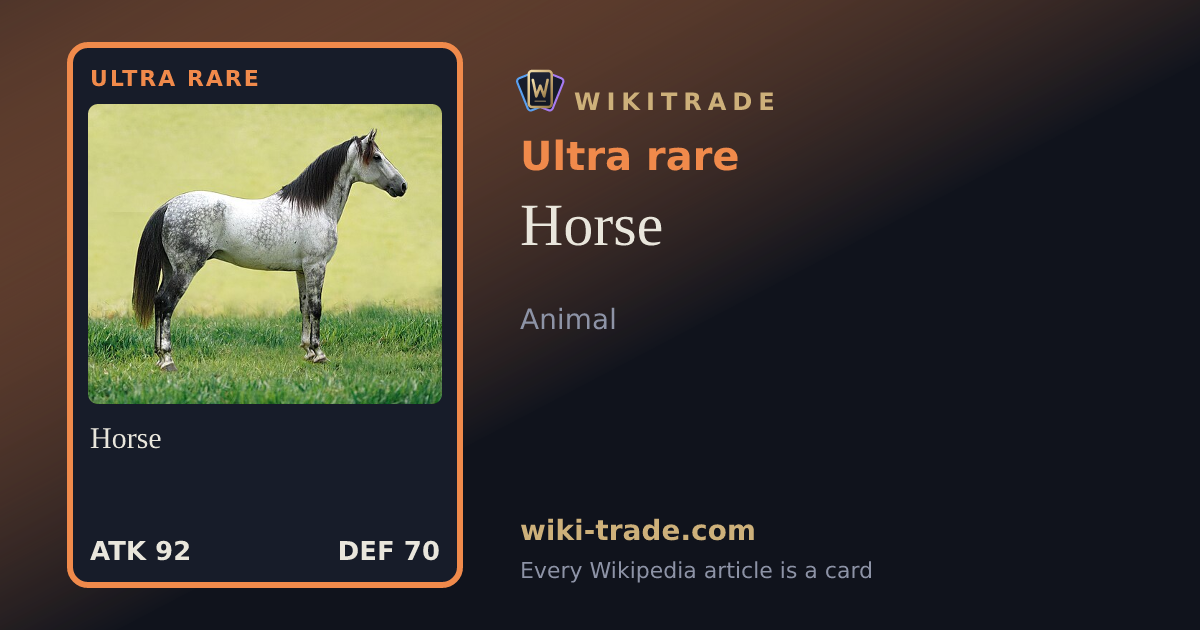 Horse — Ultra rare card