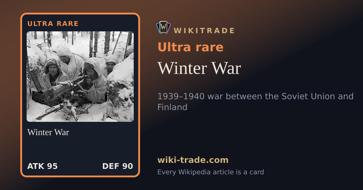Winter War — Ultra rare card