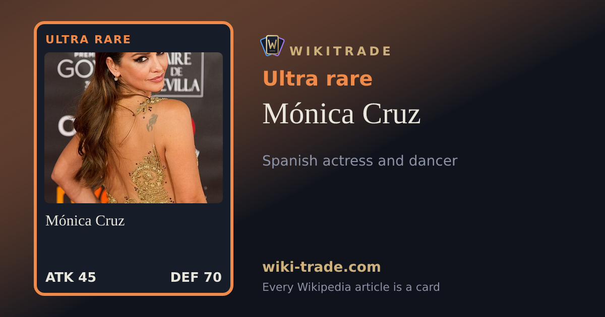 Mónica Cruz — Ultra rare card